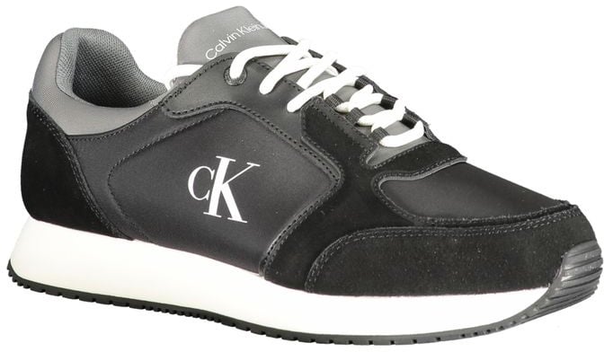 Calvin Klein Black Polyurethane Men Sneaker