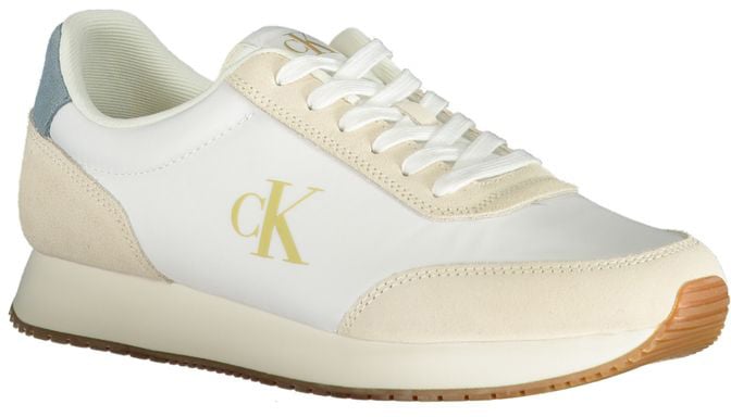 Calvin Klein White Polyester Men Sneaker