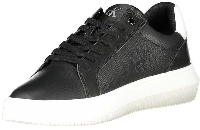 Calvin Klein Black Leather Men Sneaker
