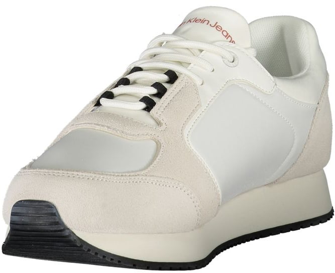 Calvin Klein White Polyurethane Men Sneaker