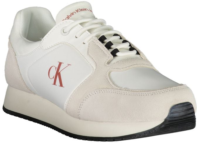 Calvin Klein White Polyurethane Men Sneaker