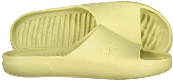 Calvin Klein Yellow Polyurethane Men Slipper
