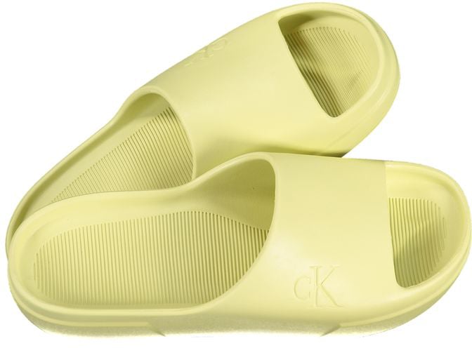 Calvin Klein Yellow Polyurethane Men Slipper