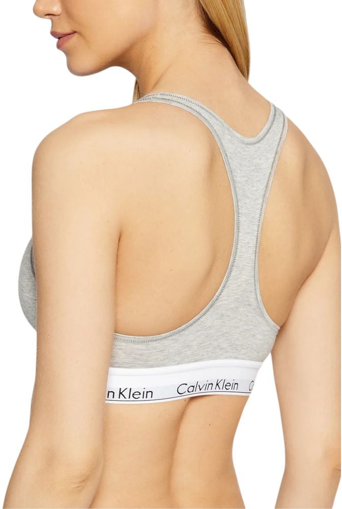 Calvin Klein Underwear Gray Cotton Bra