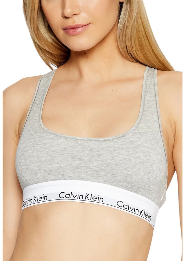 Calvin Klein Underwear Gray Cotton Bra