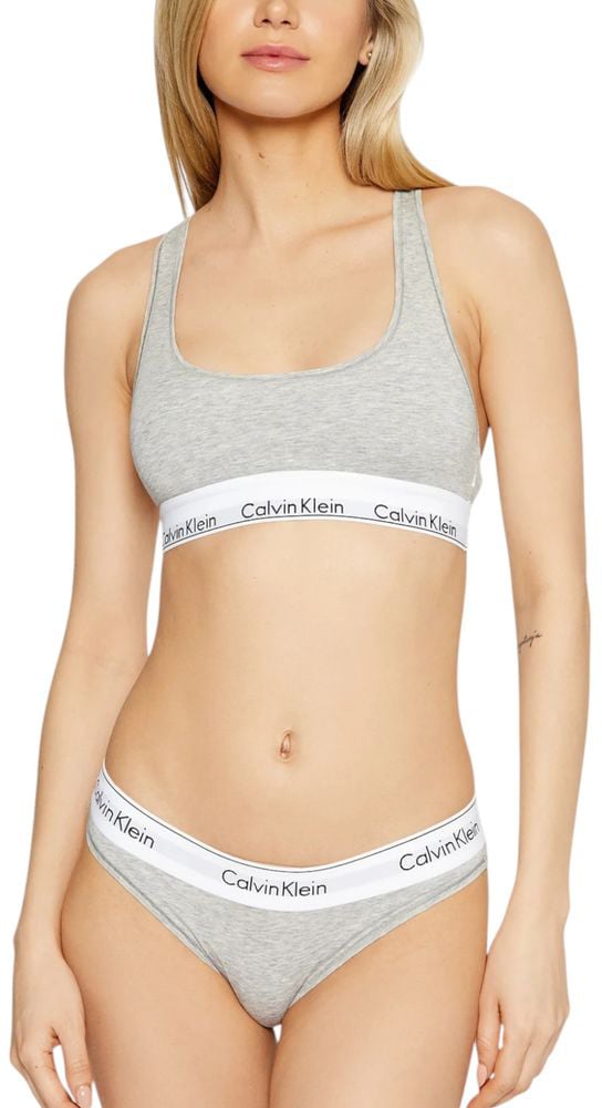 Calvin Klein Underwear Gray Cotton Bra