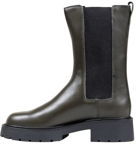 Calvin Klein Jeans Gray Leather Ankle Boots