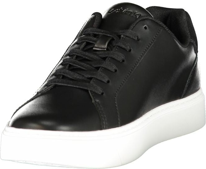 Calvin Klein Black Polyurethane Men's Sneaker