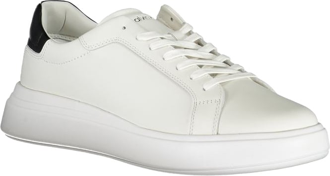 Calvin Klein Sleek White Sneakers with Contrast Accents