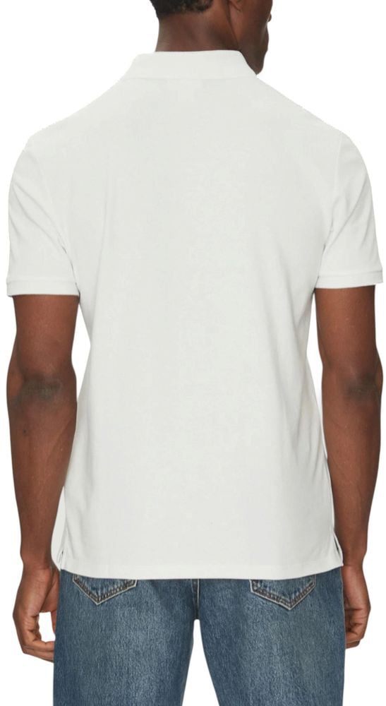 Calvin Klein Jeans White Cotton Polo Shirt