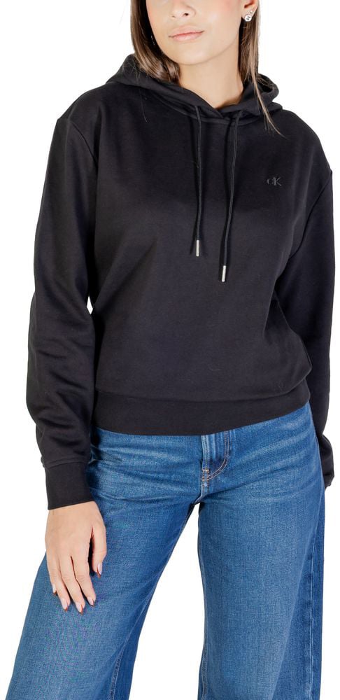 Calvin Klein Jeans Black Cotton Hoodie