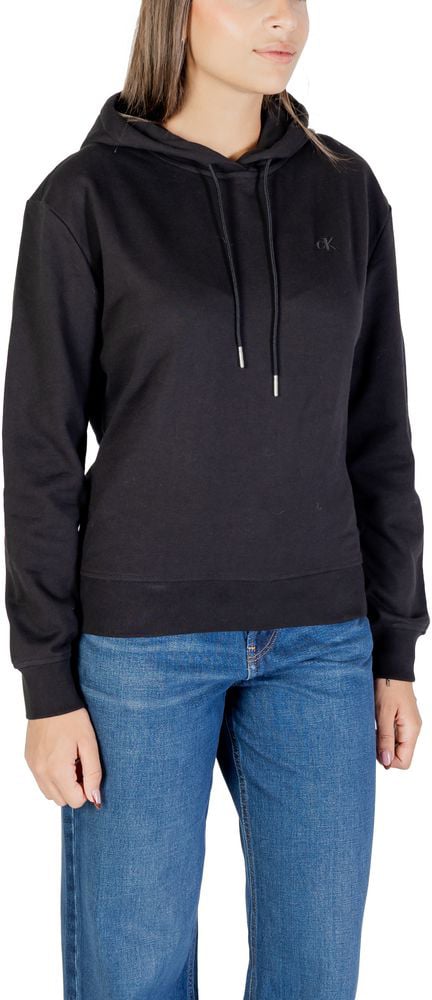 Calvin Klein Jeans Black Cotton Hoodie