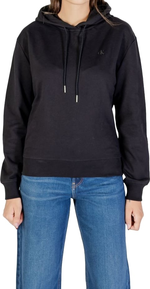 Calvin Klein Jeans Black Cotton Hoodie