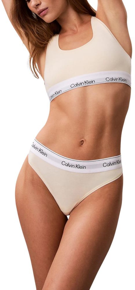 Calvin Klein Underwear Beige Cotton Bra