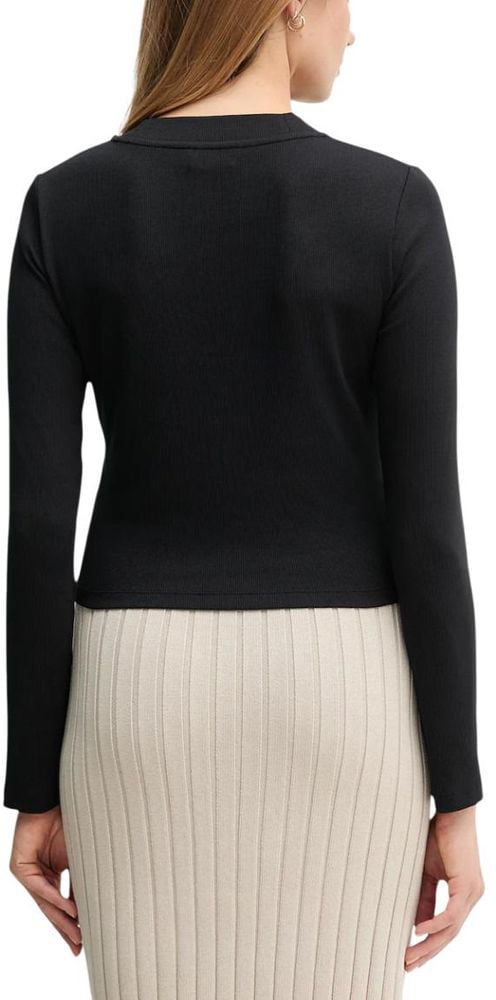 Calvin Klein Jeans Black Cotton Long Sleeve T-Shirt