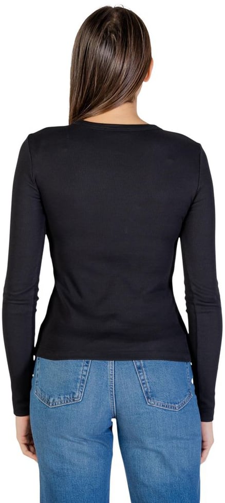 Calvin Klein Jeans Black Cotton Long Sleeve T-Shirt