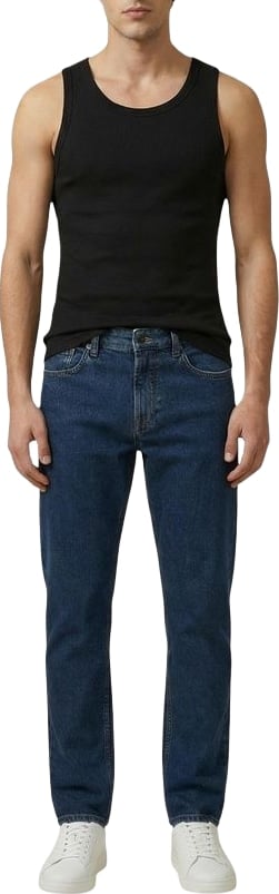 Calvin Klein Jeans Black Cotton Tank Tops