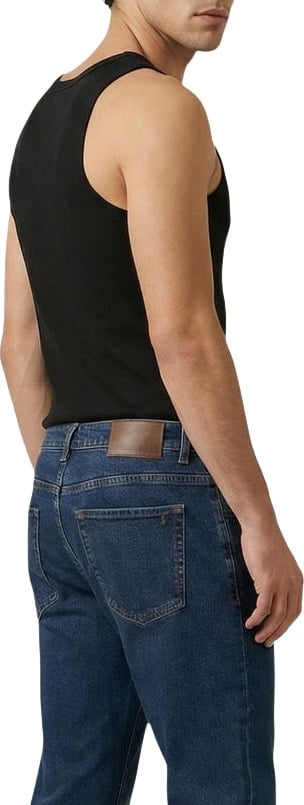 Calvin Klein Jeans Black Cotton Tank Tops