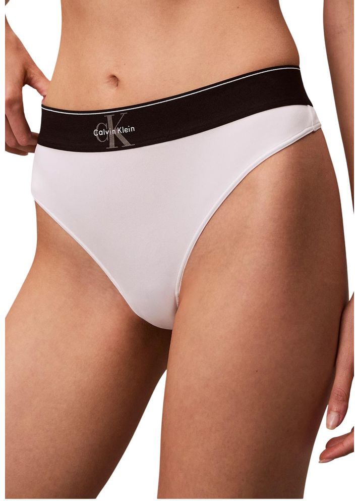 Calvin Klein Underwear White Recycled Polyester Pantie