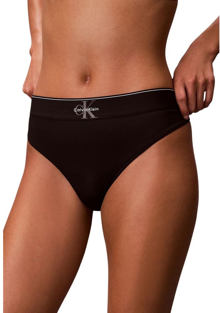 Calvin Klein Underwear Black Recycled Polyester Pantie