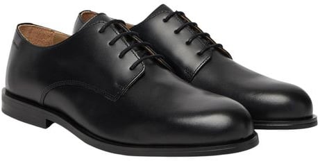 Calvin Klein Black Leather Oxfords And Derbies
