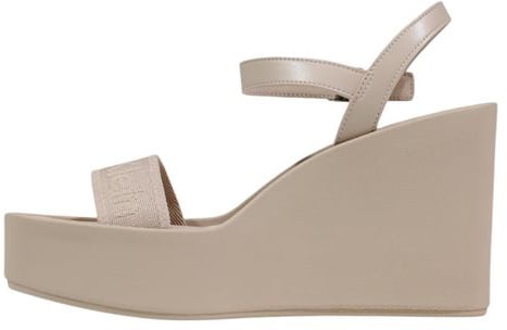 Calvin Klein Beige Polyethylene Platform Sandals