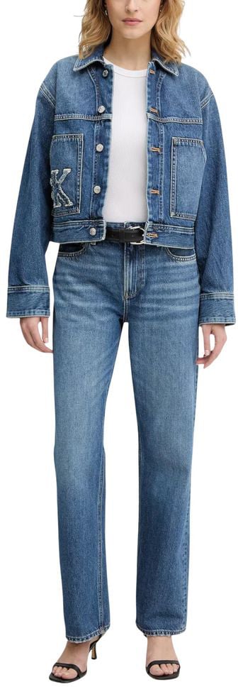 Calvin Klein Jeans Blue Cotton Denim Jacket