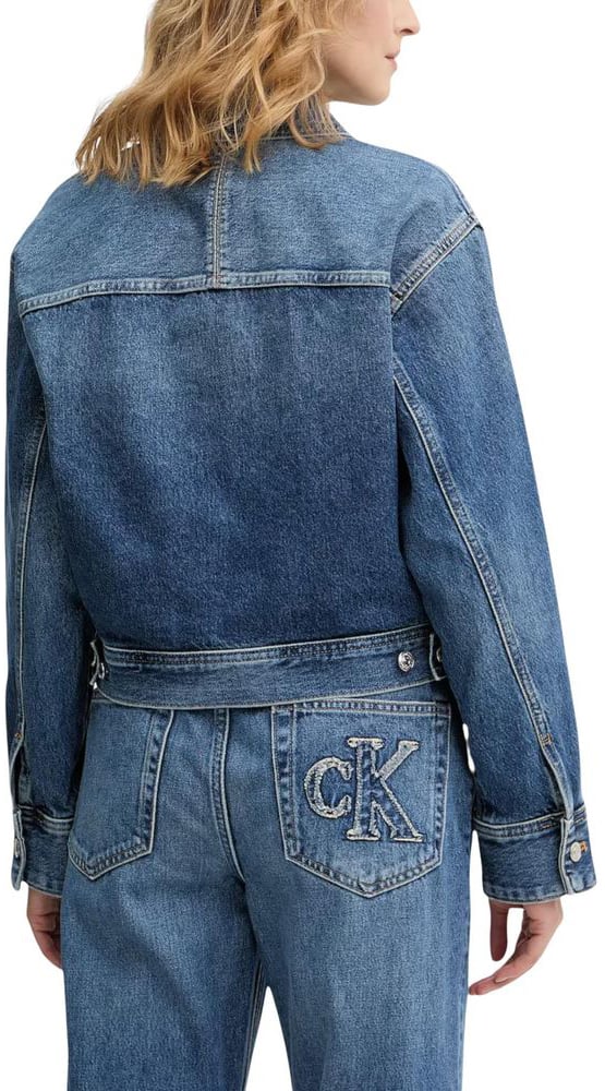 Calvin Klein Jeans Blue Cotton Denim Jacket