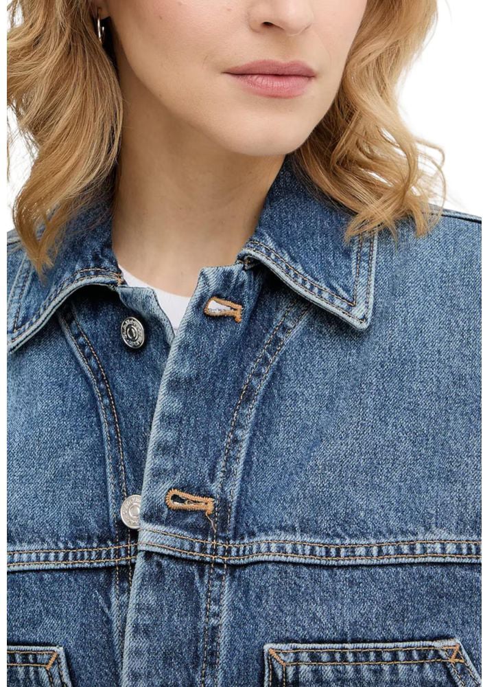 Calvin Klein Jeans Blue Cotton Denim Jacket
