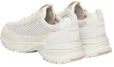 Calvin Klein Jeans Beige Leather Chunky Sneakers