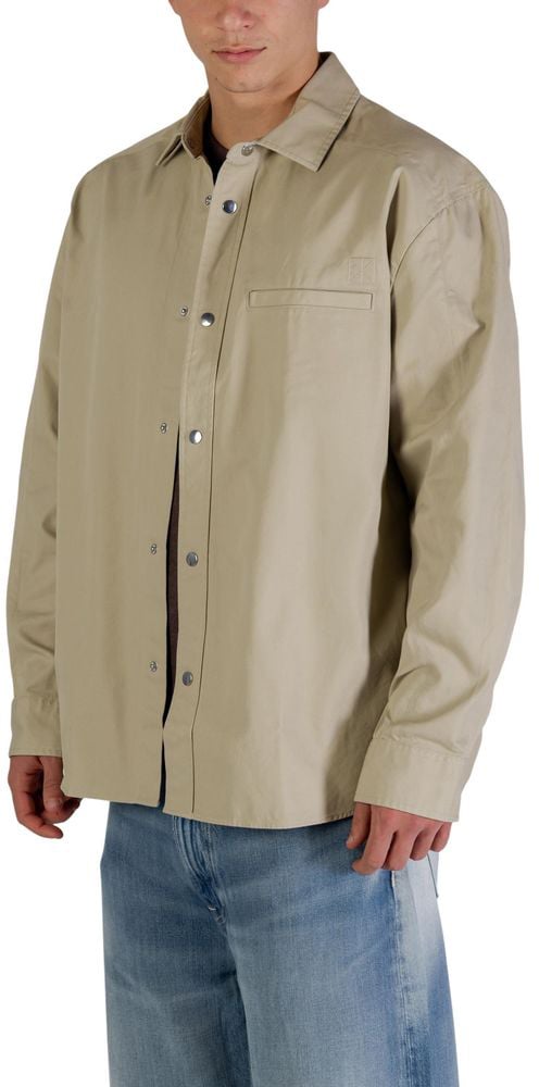 Calvin Klein Jeans Beige Cotton Full-Length Jacket