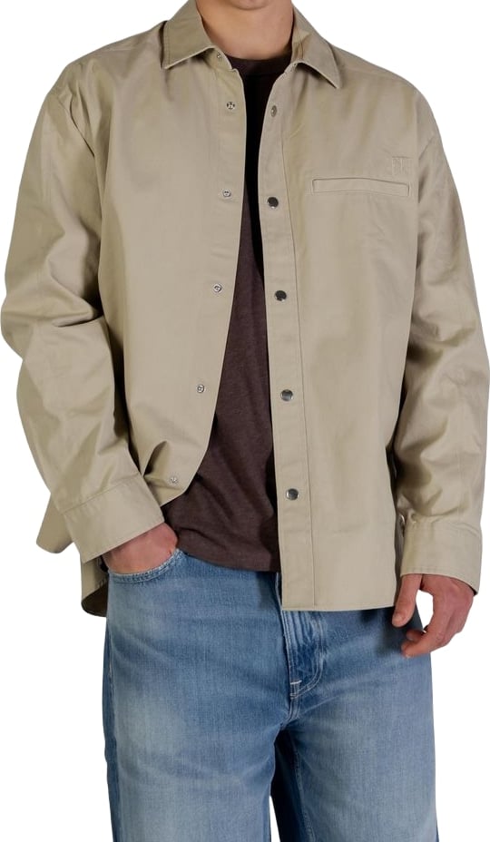 Calvin Klein Jeans Beige Cotton Full-Length Jacket
