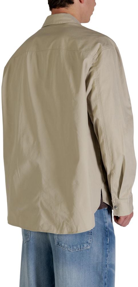 Calvin Klein Jeans Beige Cotton Full-Length Jacket
