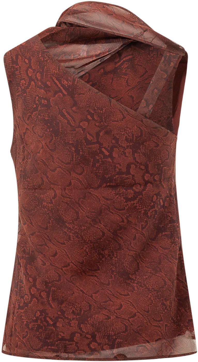 PRINTED CHIFFON TOP