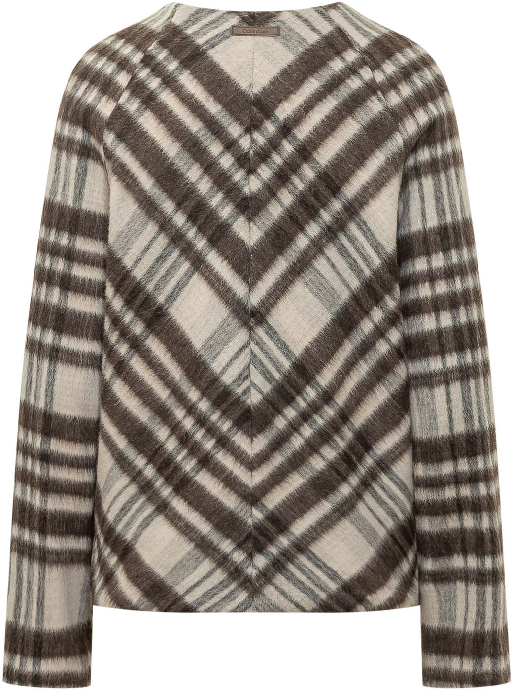 Giacca in Misto Mohair con Motivo Check