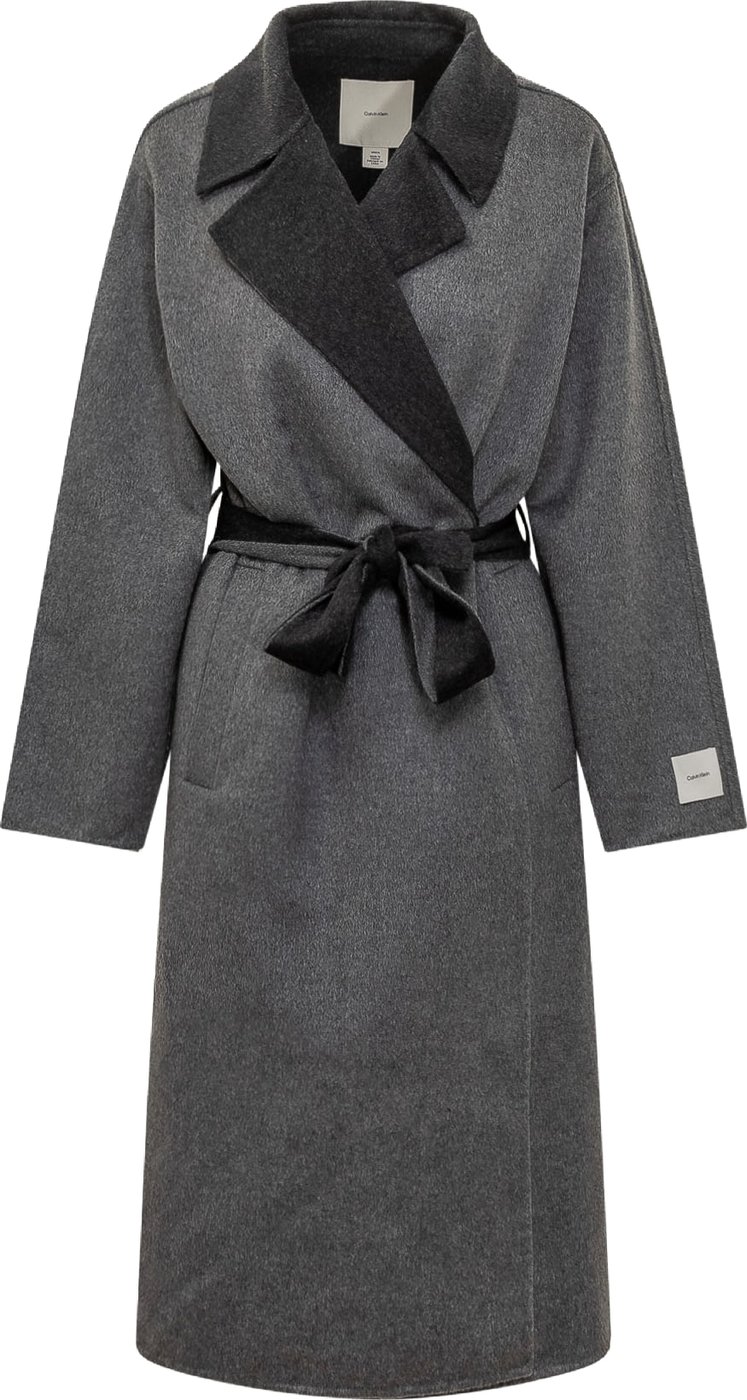 LONG WOOL WRAP COAT