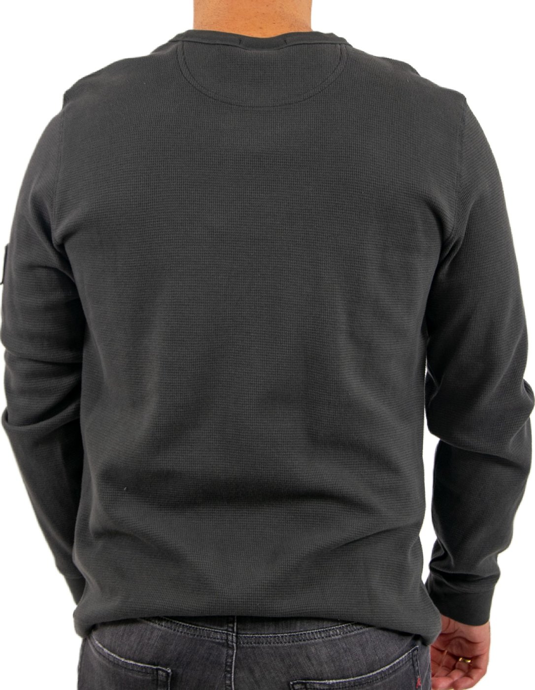 Calvin Klein Jeans LS Waffle Badge Crewneck Tee