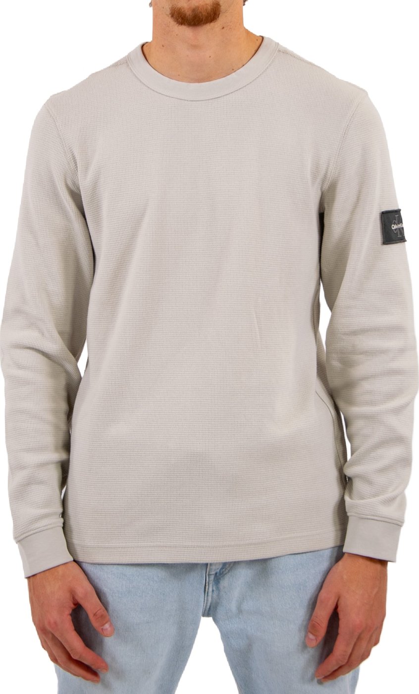 Calvin Klein Jeans LS Waffle Badge Crewneck Tee