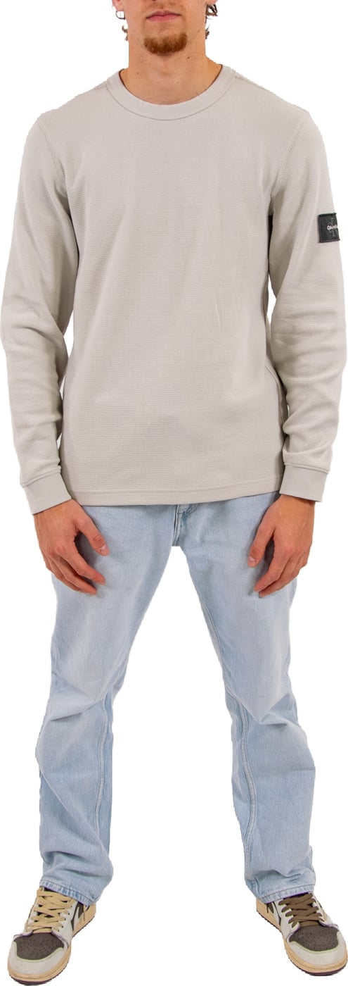 Calvin Klein Jeans LS Waffle Badge Crewneck Tee