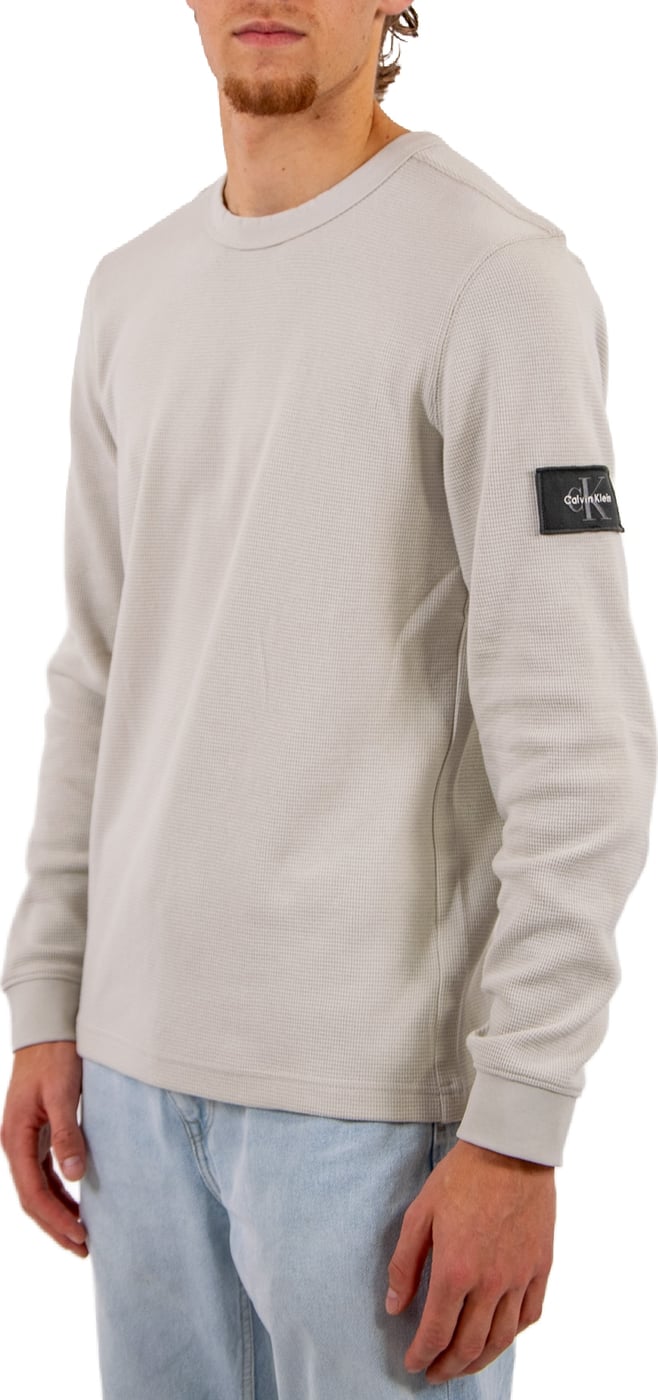 Calvin Klein Jeans LS Waffle Badge Crewneck Tee