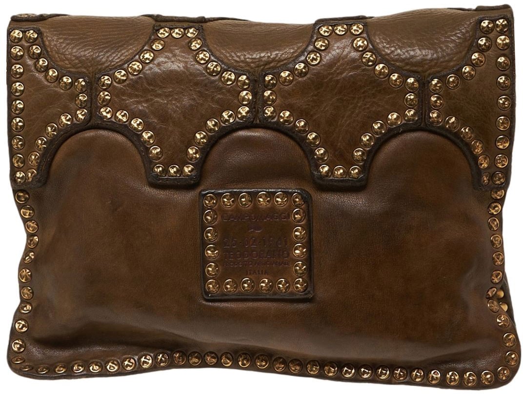 Leather shoulder bag