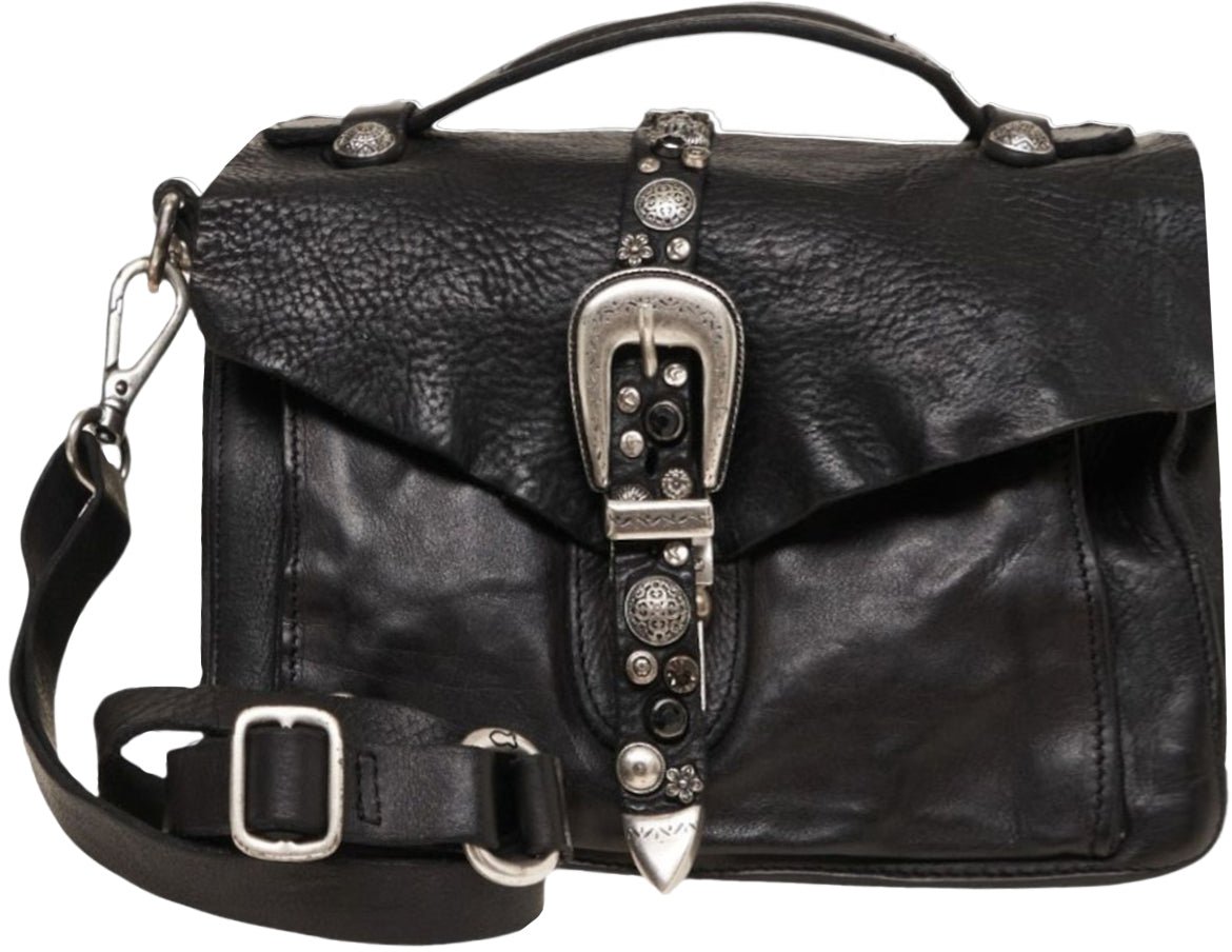 Handbag in leather