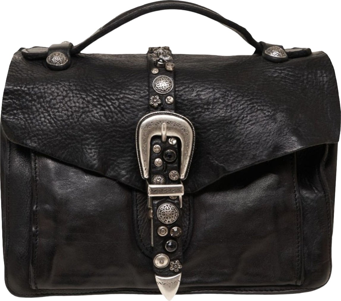 Handbag in leather