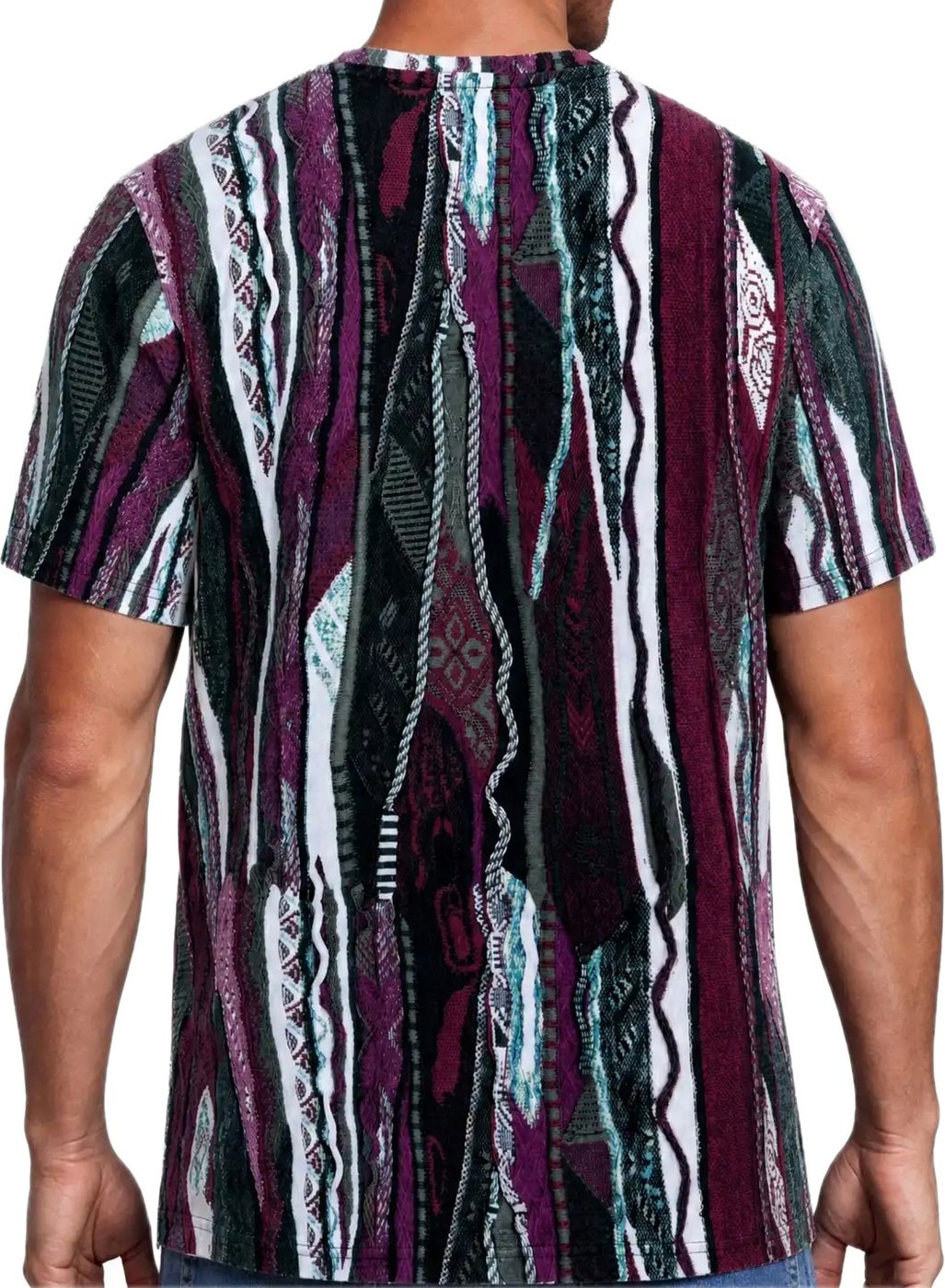 Carlo Colucci T-shirt - Knit Print Story Red