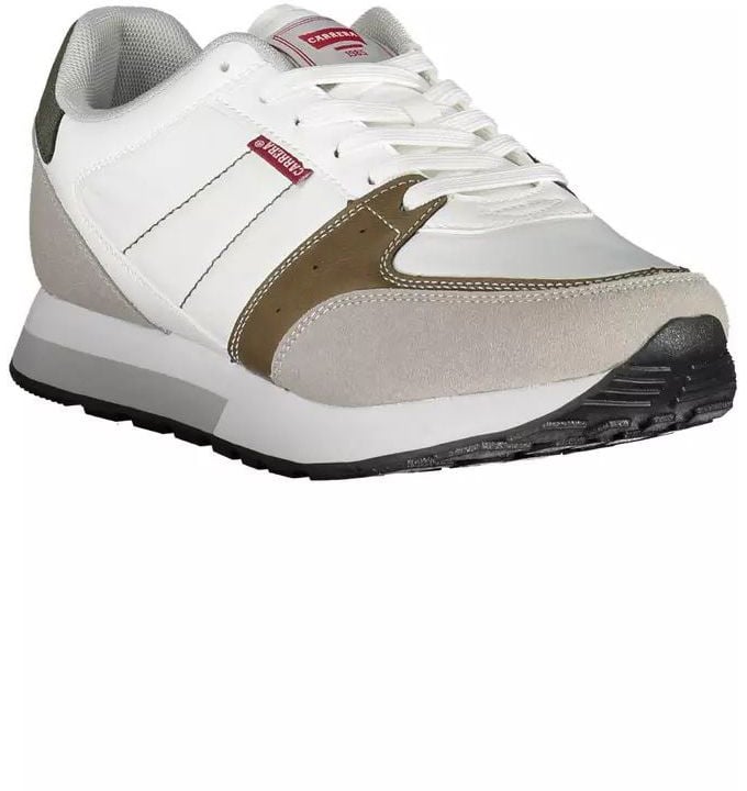 Carrera White Polyester Athletic Sneakers