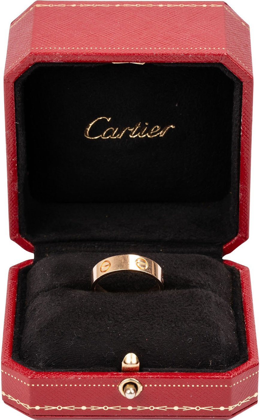 Cartier Au 750 Gold LOVE Wedding Band Ring (#60)