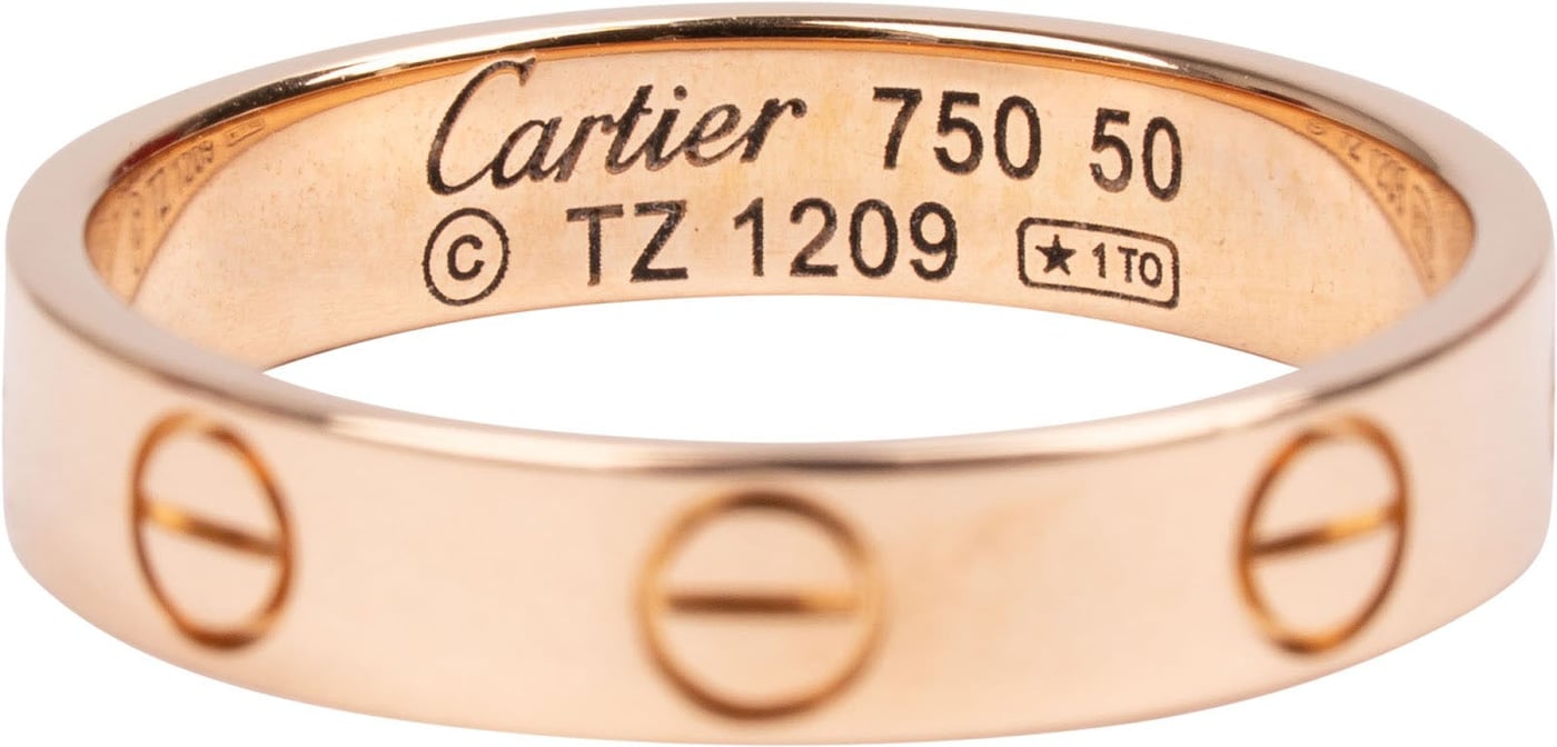 Cartier Au 750 Gold LOVE Wedding Band Ring (#50)