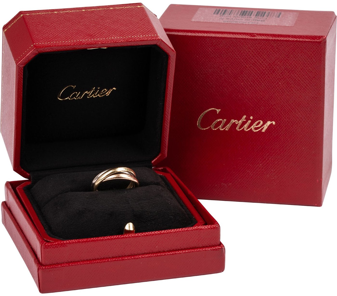Cartier Au 750er Gold Rosegold & Silver Trinity Ring (#55)