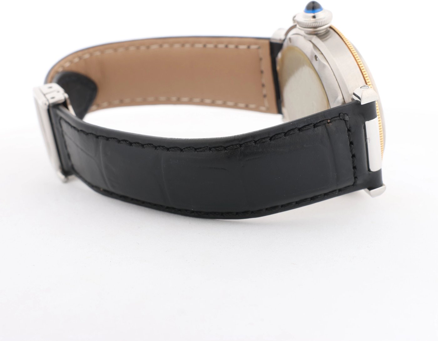 Cartier Pasha de Cartier Power Reserve W3101255 1033CC281707 SS×YG AT Watch with Beige Dial