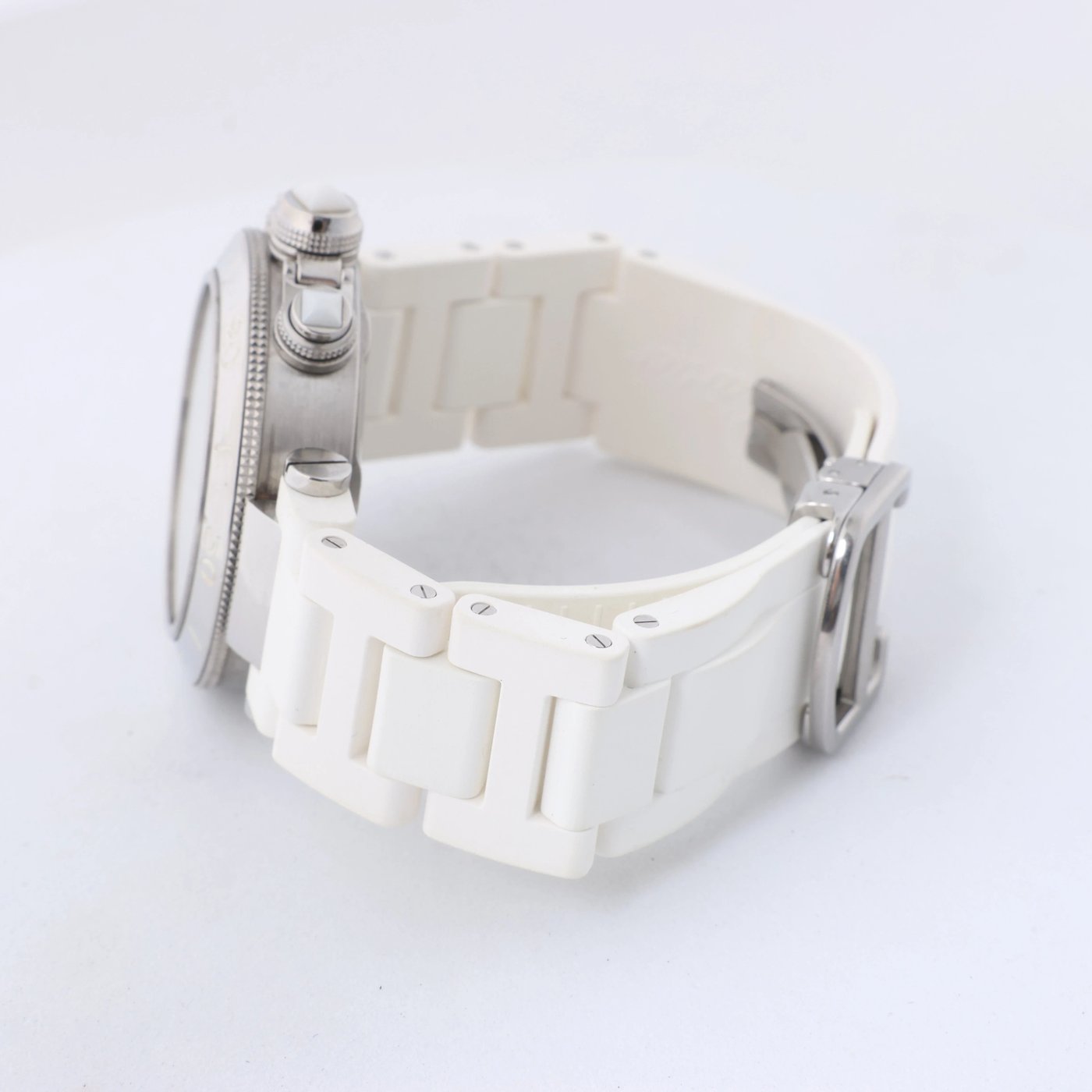 Cartier Pasha Seatimer Quartz Wristwatch, ref. W3140005 With Silver Dial